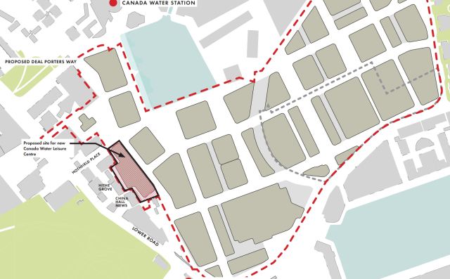 Proposed site of leisure centre